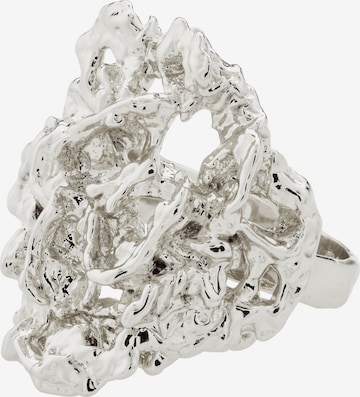 Inele 'Act' de la Pilgrim pe argintiu: față