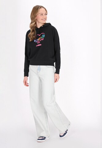 MYMO Sweatshirt 'Back To School' in Black