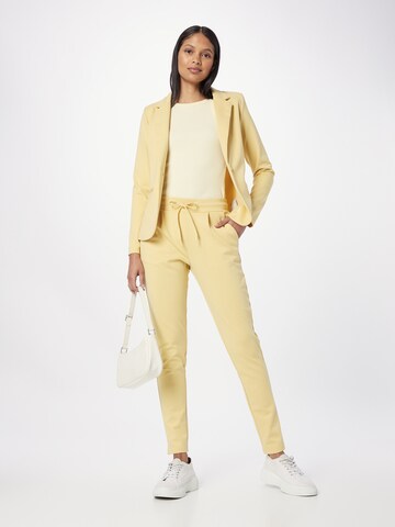 ICHI Slim fit Pants 'KATE' in Yellow