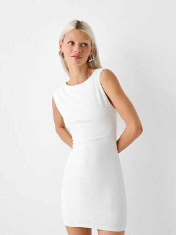 Bershka Dress in White: front