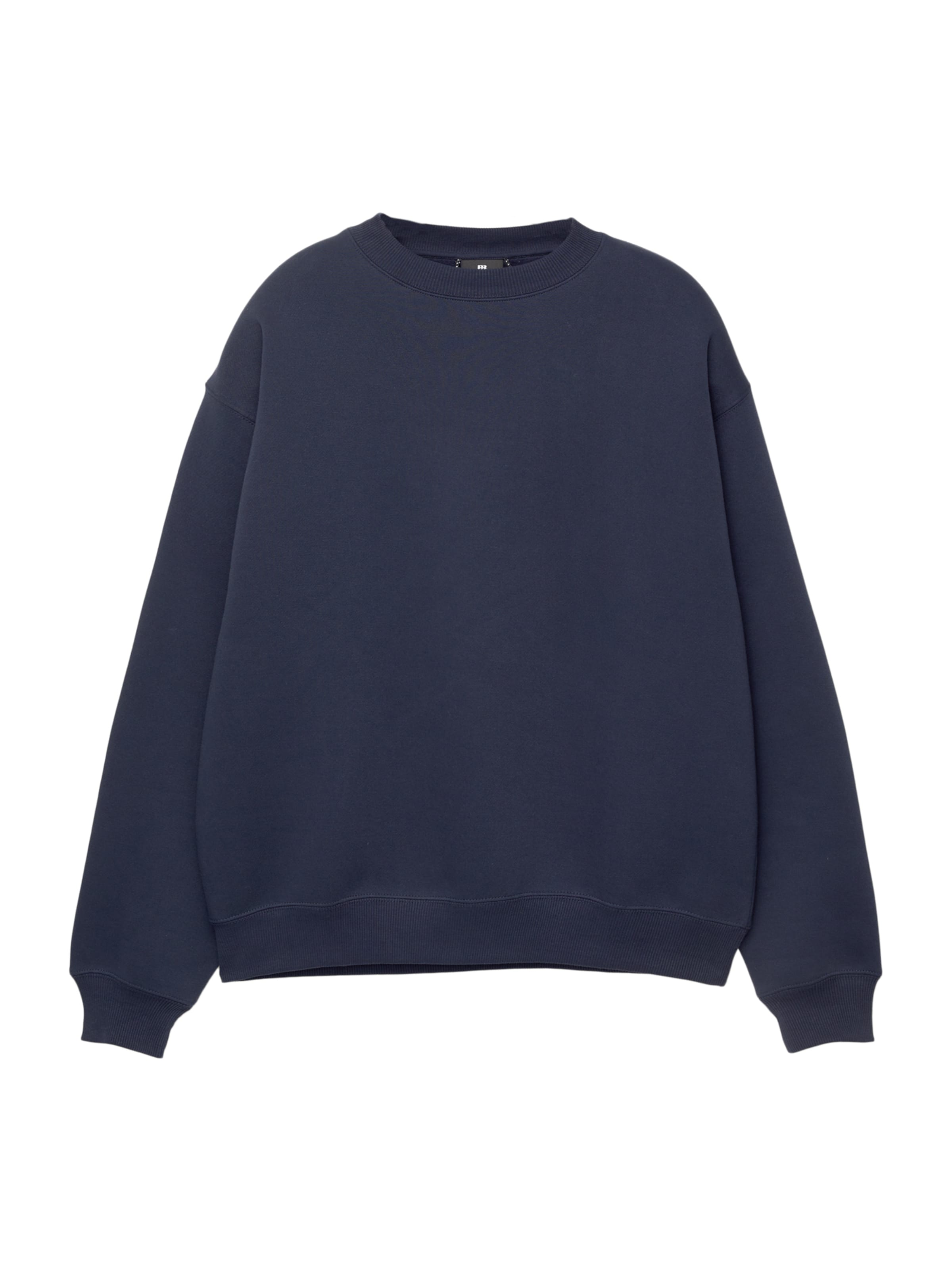 Bluză de molton de la Pull&Bear pe albastru: față