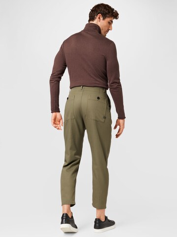 G-Star RAW Normální Kalhoty se sklady v pase – zelená
