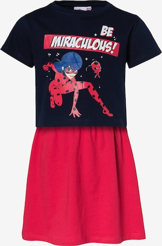 Miraculous Set 'Kleid + T-Shirt' in Blau: front