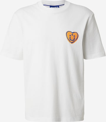 balta HUGO Marškinėliai 'Nalentinio': priekis