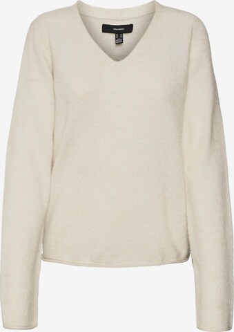 Pull-over 'RAIN' VERO MODA en beige : devant