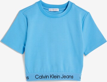 T-Shirt Calvin Klein Jeans en bleu : devant