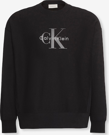 Calvin Klein JeansSweater majica - crna boja: prednji dio