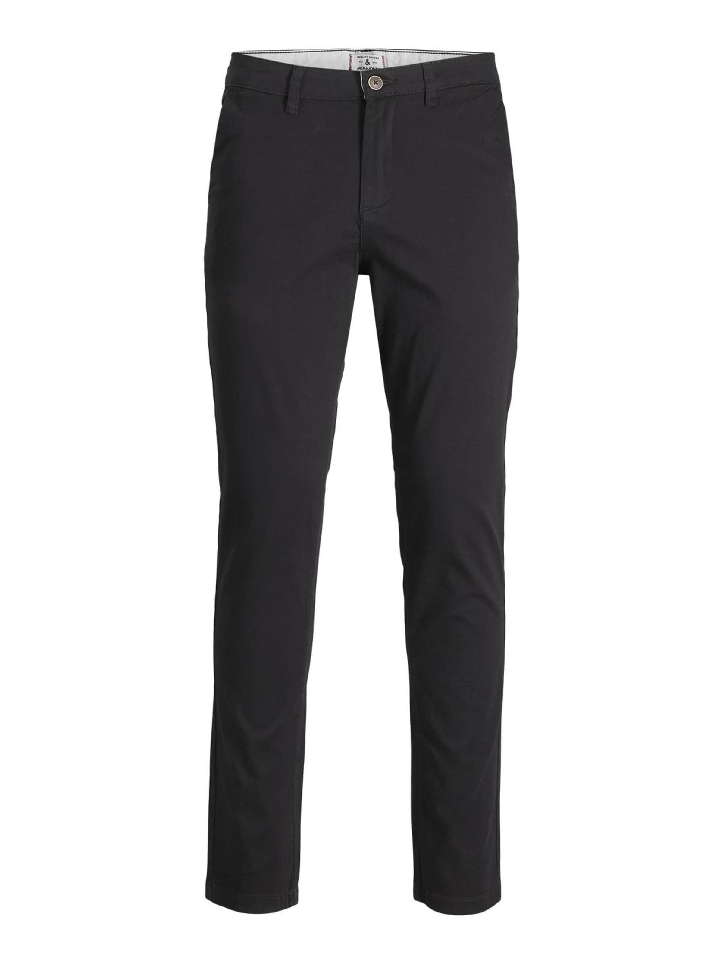 JACK & JONES Slimfit Hose 'JJIMarco JJDave' in Schwarz: Vorderseite