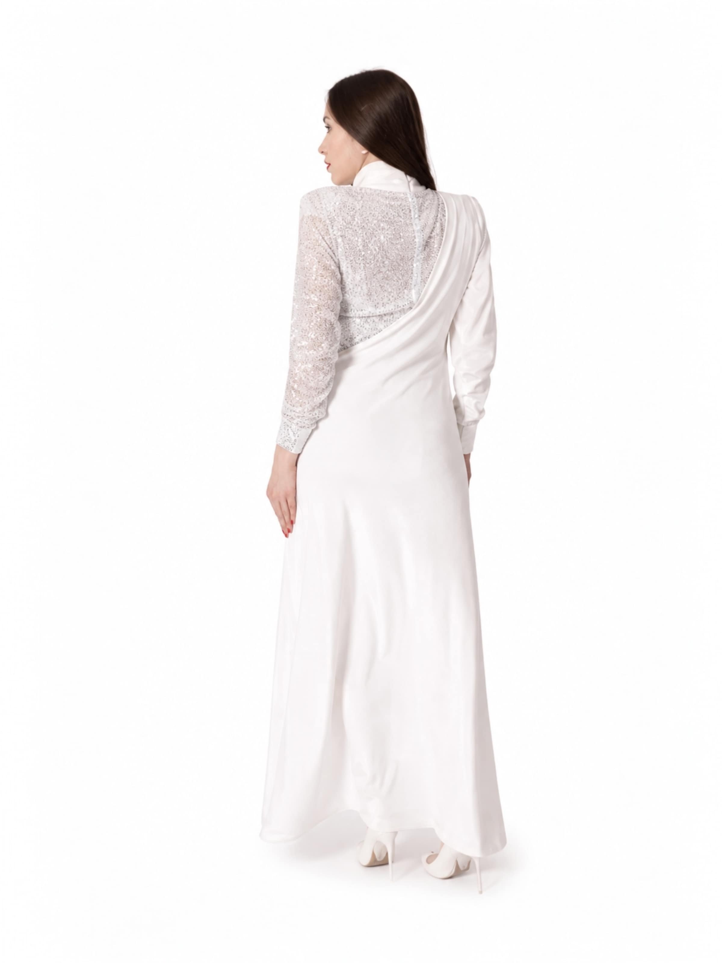 Elena Athanasiadou Evening dress 'Jeu de Lumiere' in White