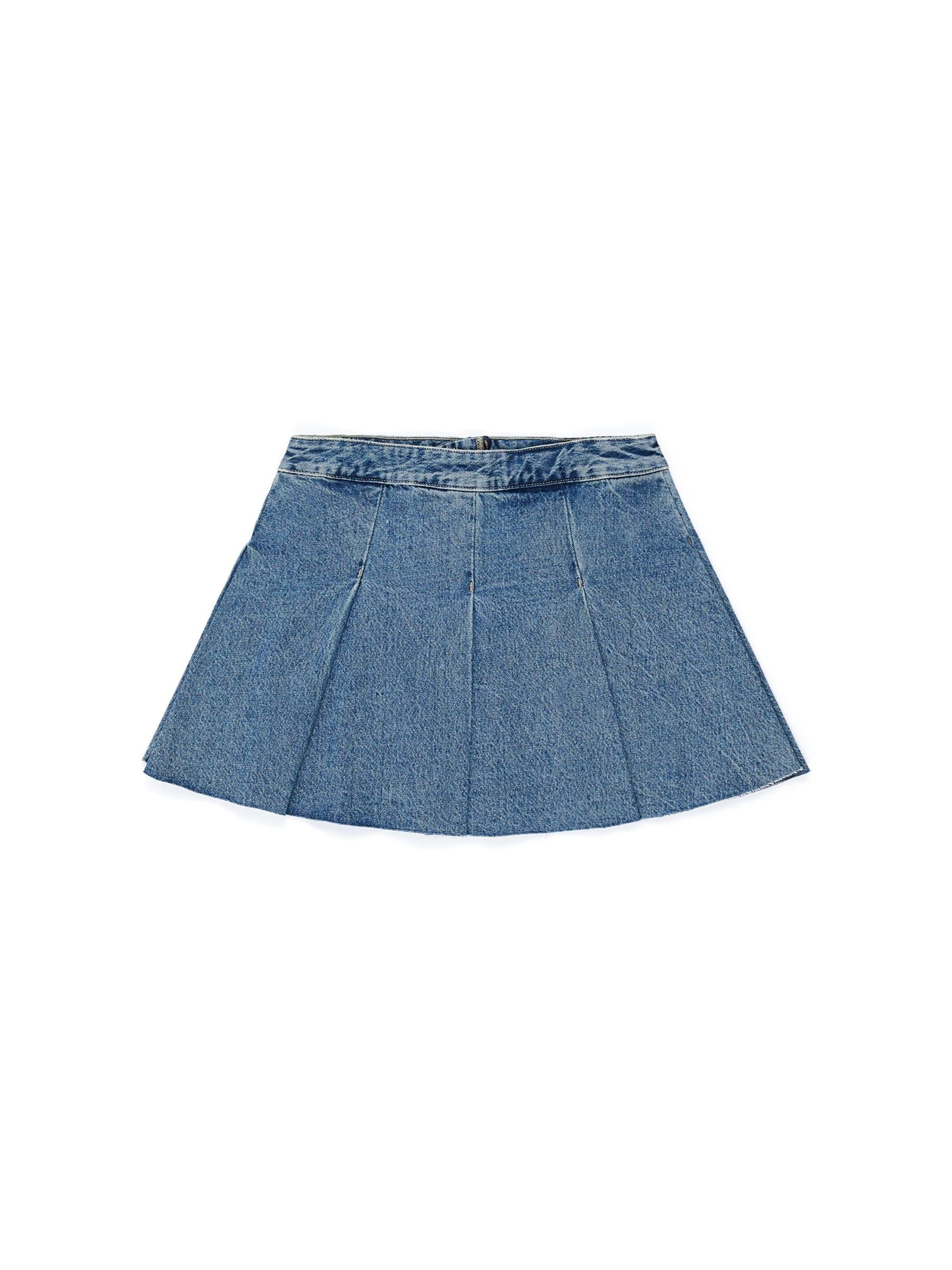 Dr. Denim Rok 'Tone' in Blauw: voorkant