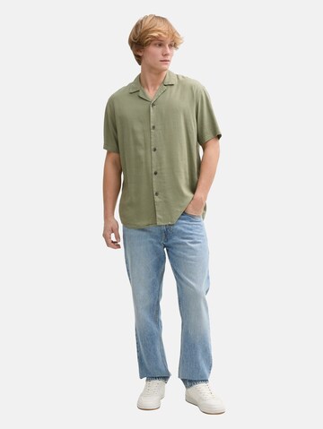 TOM TAILOR DENIM Comfort Fit Hemd in Grün