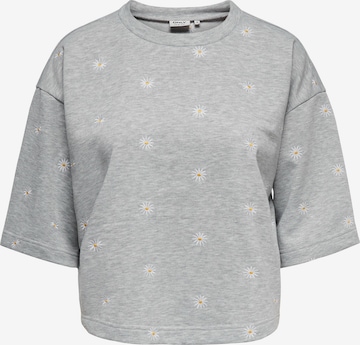 ONLY Sweatshirt 'ONLLUNA' in Grey: front