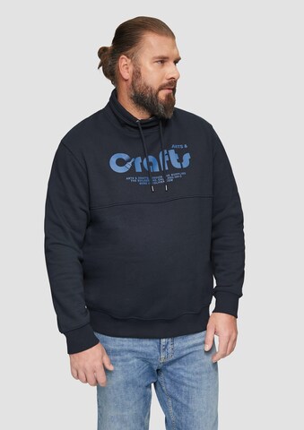 Sweat-shirt s.Oliver en bleu : devant
