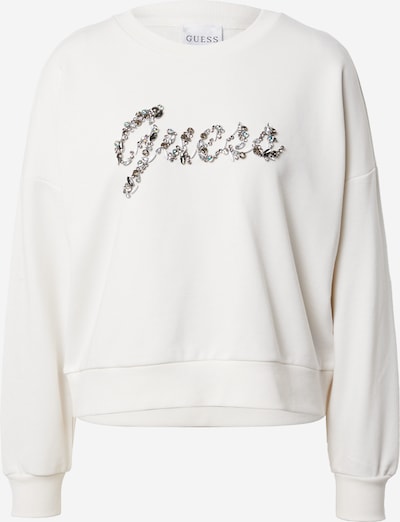 GUESS Sweater majica 'MANILA' u bijela, Pregled proizvoda
