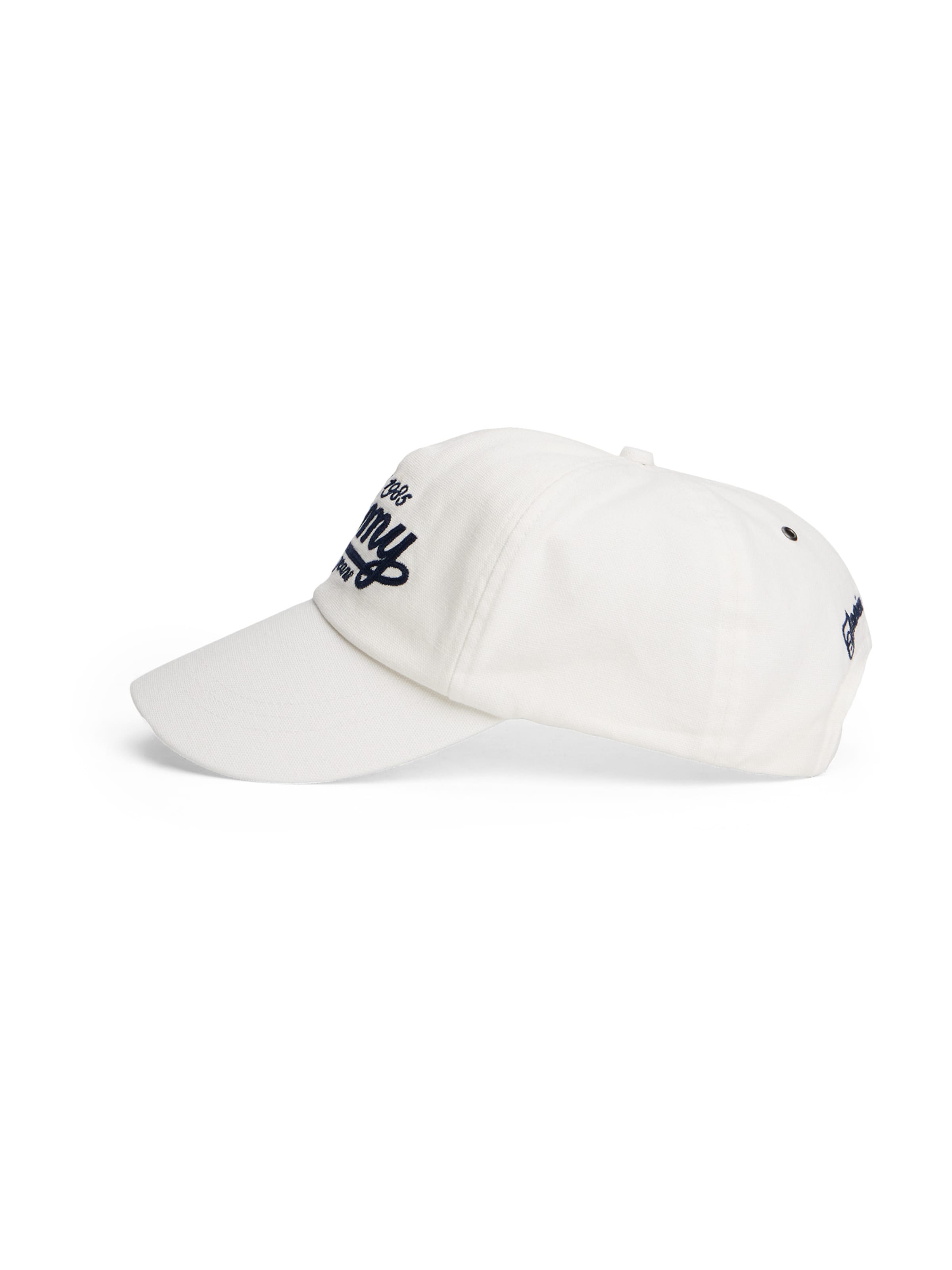 Tommy Jeans Шапка с козирка в бяло: отпред