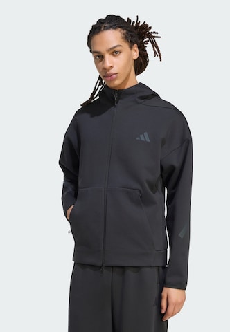 Veste de survêtement 'Z.N.E.' ADIDAS SPORTSWEAR en noir : devant