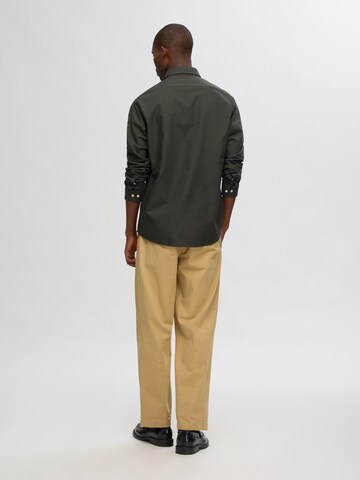 SELECTED Regular Fit Hemd 'SLHREGRICK-OX' in Grün