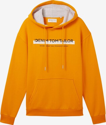 Sweat-shirt TOM TAILOR DENIM en orange : devant