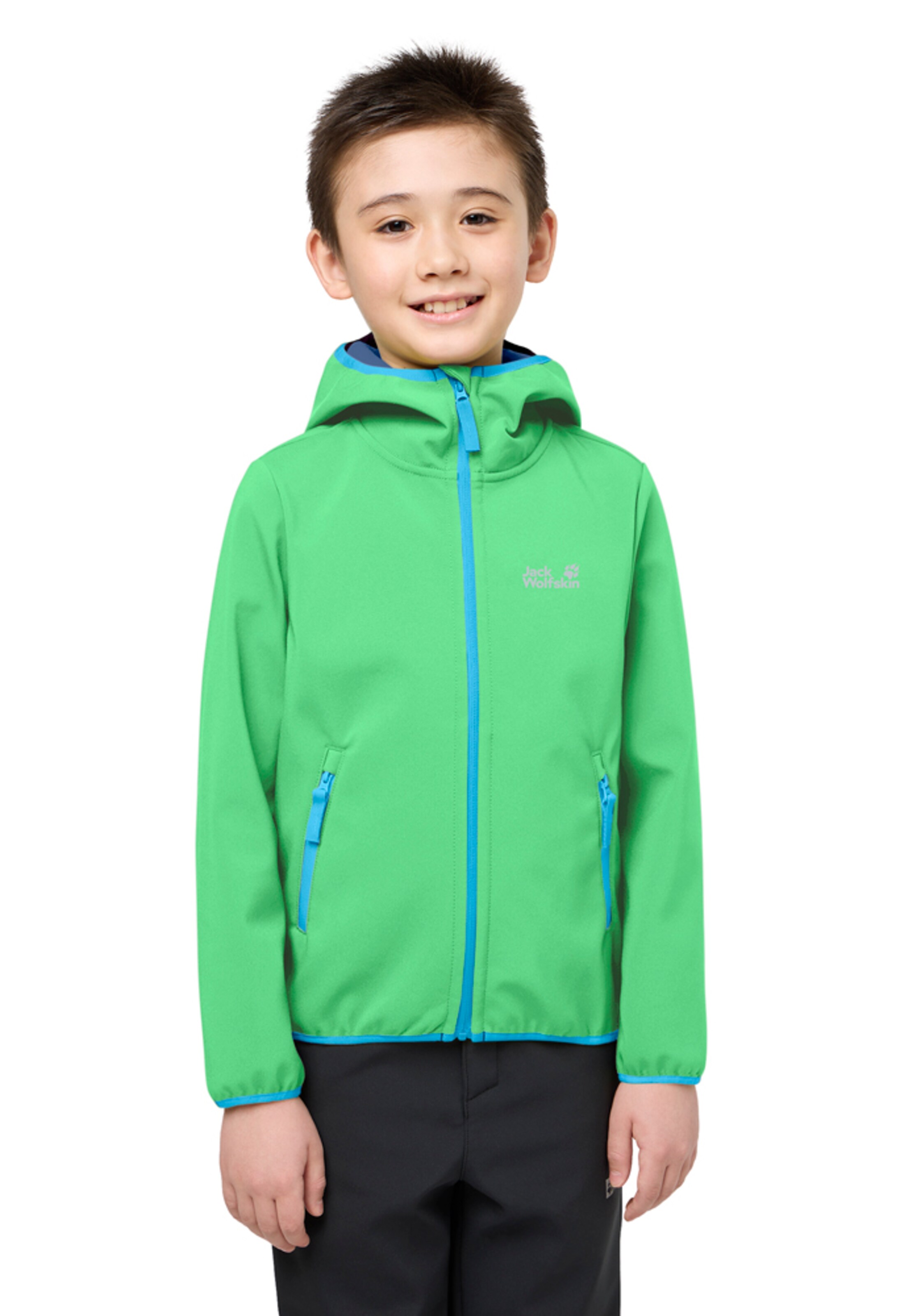 JACK WOLFSKIN Outdoorjacke 'Fourwinds' in Grün: Vorderseite