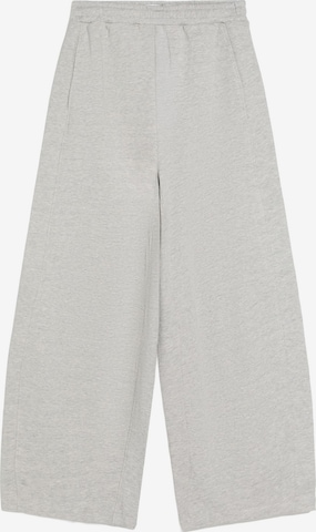 Bershka Wide leg Trousers in Grey: front