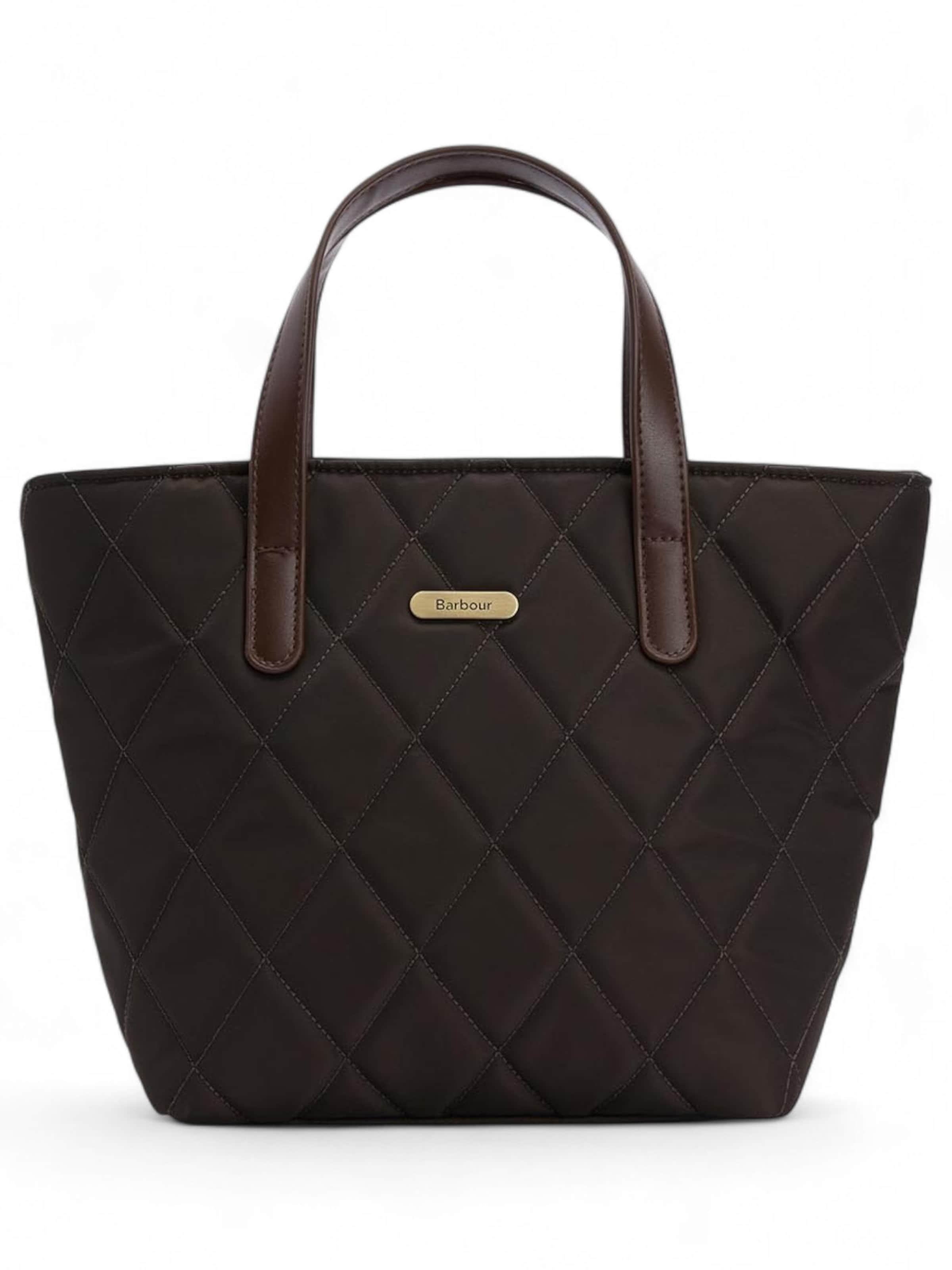 Borsa a tracolla di Barbour in verde: frontale