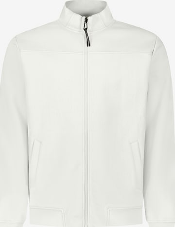 No Excess Sweatjacke in Weiß: Vorderseite