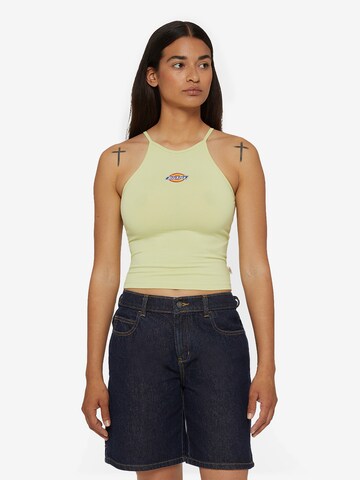 DICKIES - Top 'CHAIN LAKE' em verde: frente