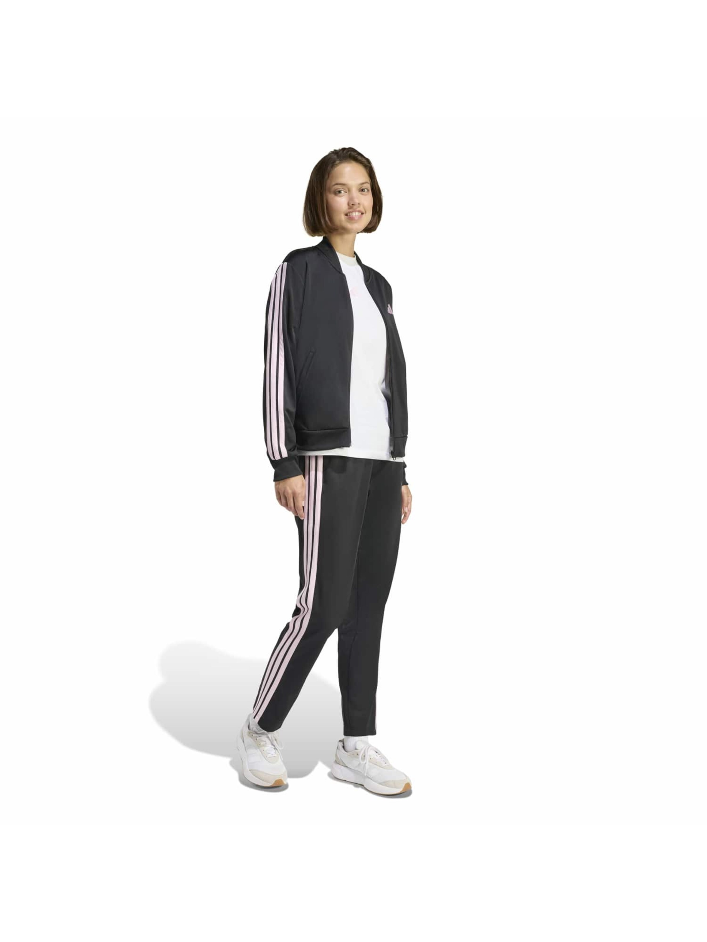 ADIDAS SPORTSWEAR Strój treningowy 'Essenitals' w kolorze czarny: przód