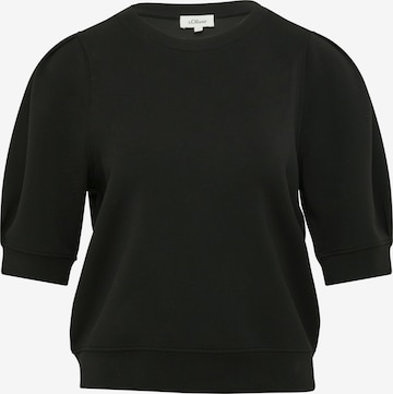 Sweat-shirt s.Oliver en noir : devant