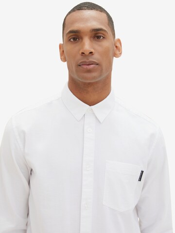 TOM TAILOR Regular fit Button Up Shirt in White