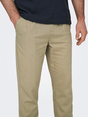 Effilé Pantalon '22025785' Only & Sons en beige