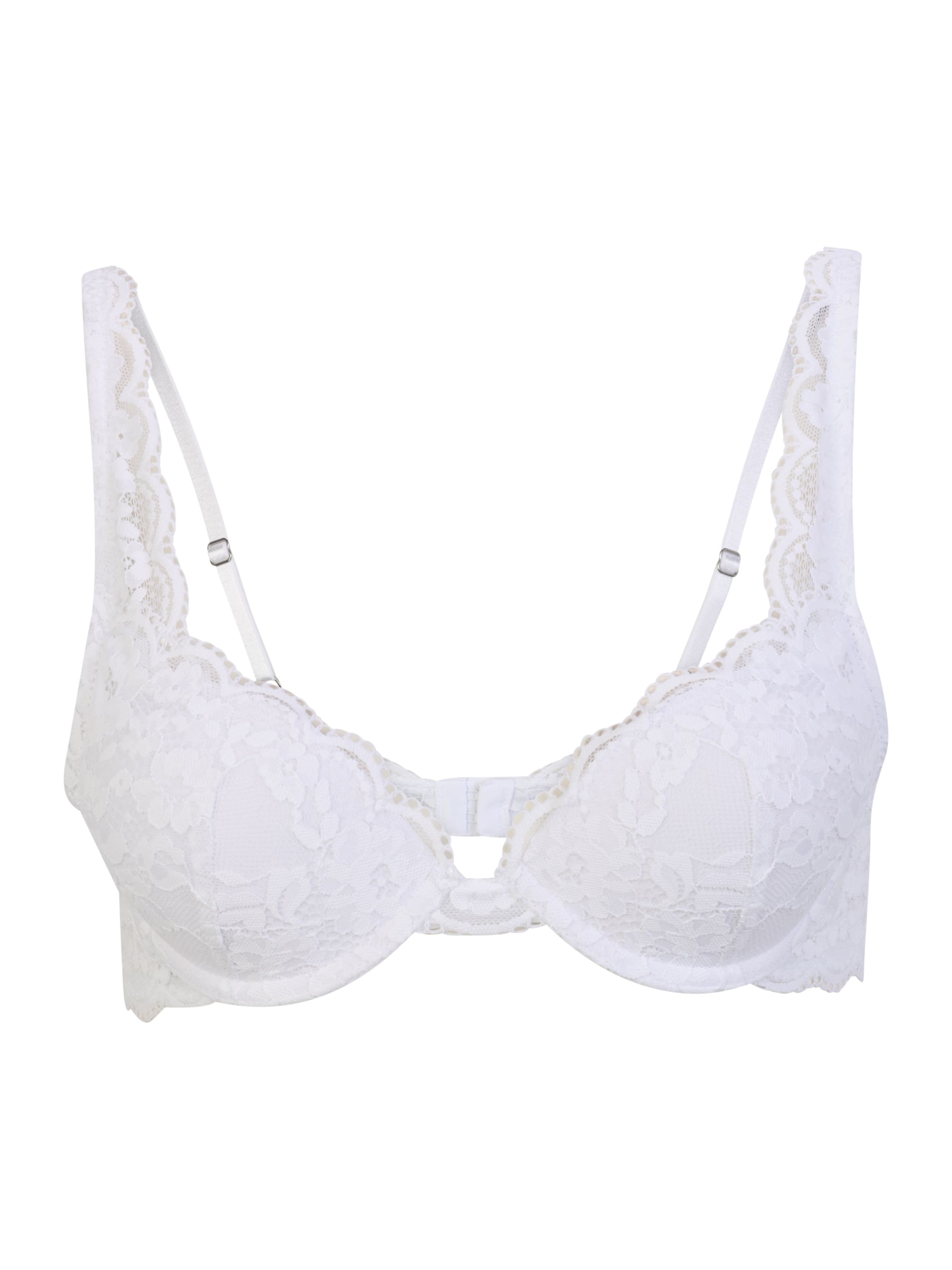 Lindex Сутиен с повдигащ ефект Сутиен 'Malva Iris' в бяло: отпред