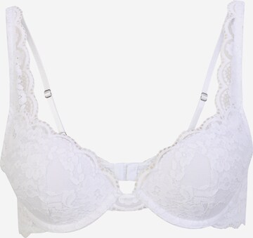 Lindex Push-up Bra 'Malva Iris' in White: front