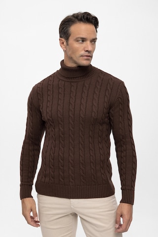 Pull-over Felix Hardy en marron : devant