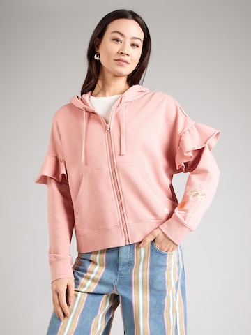 Blutsgeschwister Sweatjacke in Pink: Vorderseite
