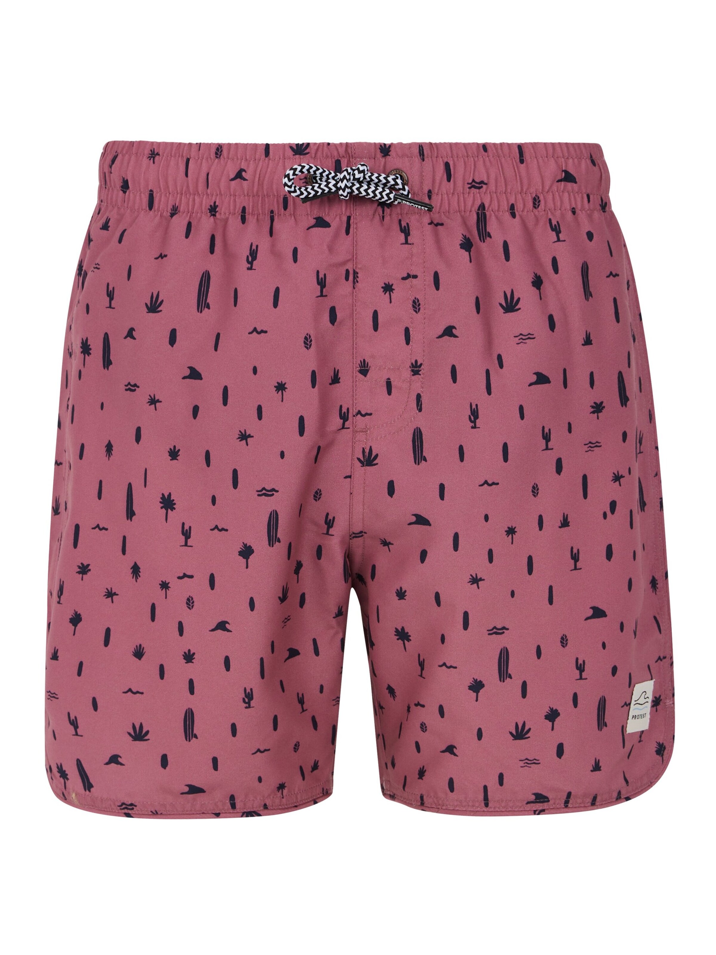 PROTEST Board Shorts 'PRTSAUL JR' in Pink: front