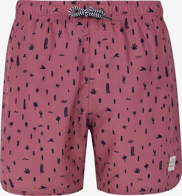 PROTEST Board Shorts 'PRTSAUL JR' in Pink: front