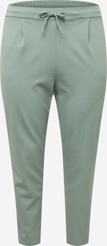Vero Moda Curve Pleat-Front Pants in Green: front
