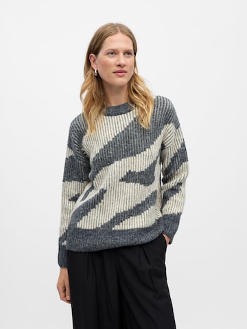 Pull-over 'OBJLeylo' OBJECT en gris : devant