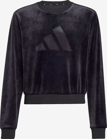 Felpa sportiva di ADIDAS SPORTSWEAR in nero: frontale