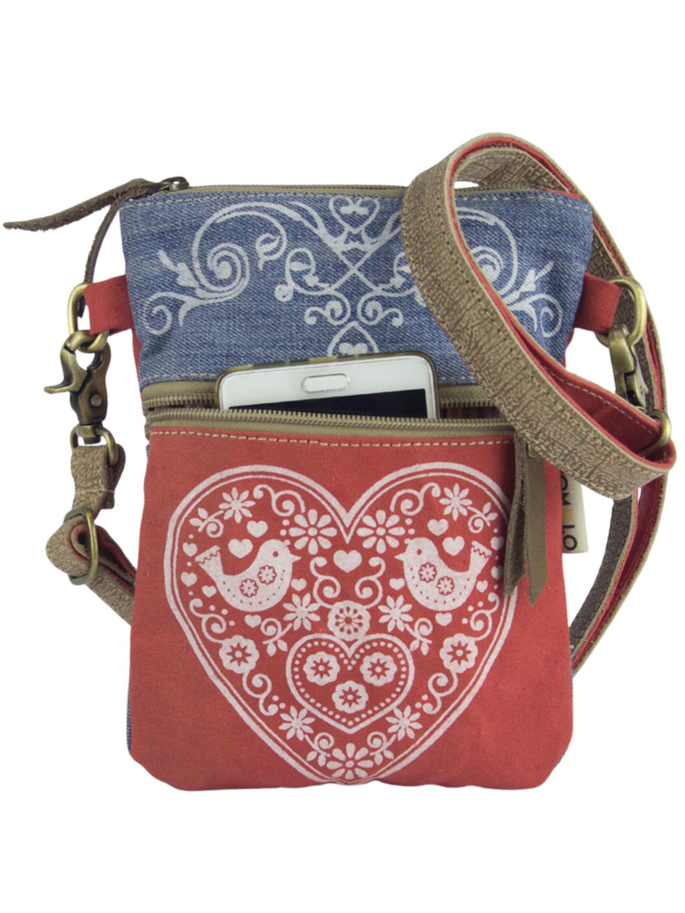 DOMELO Crossbody Bag 'Domelo' in Red