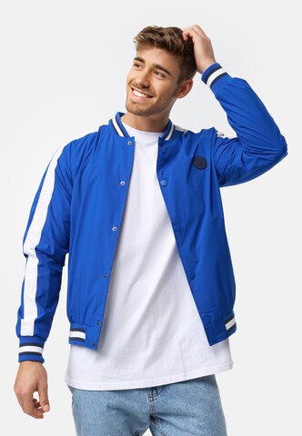 INDICODE JEANS Between-Season Jacket in Blue: front