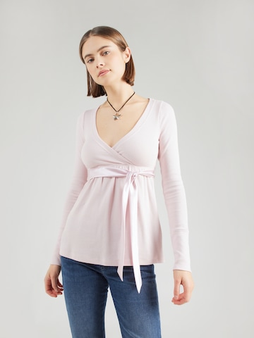 Tricou de la HOLLISTER pe roz: față