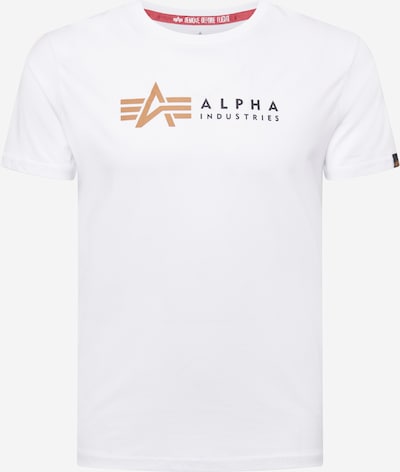 ALPHA INDUSTRIES Koszulka w kolorze koniakowy / czarny / białym, Podgląd produktu