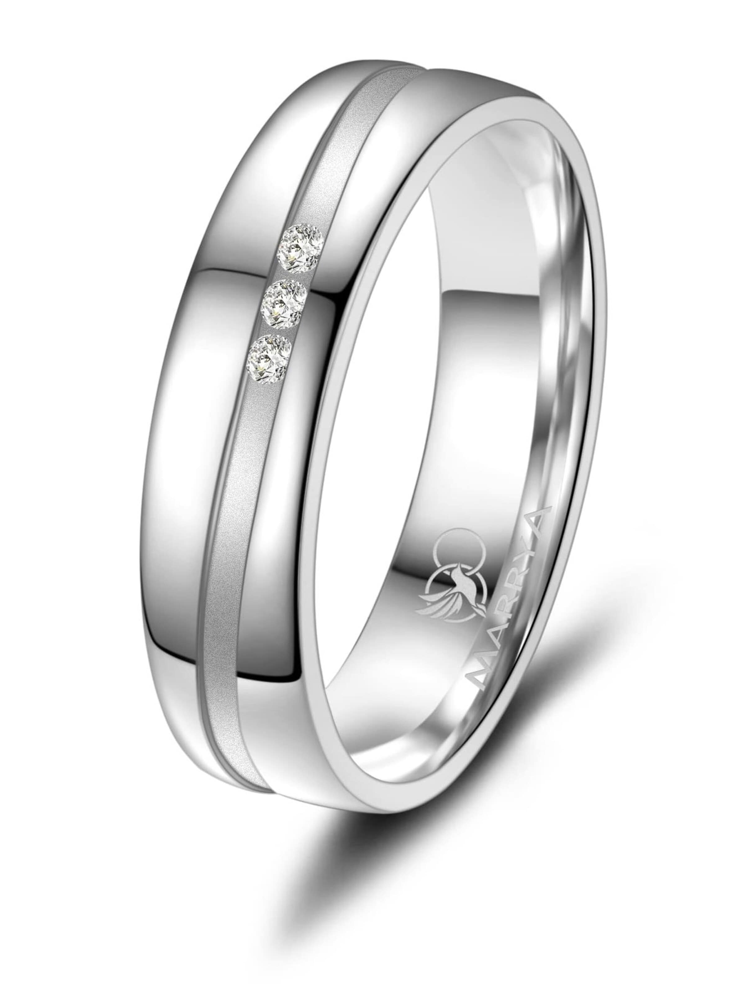 Anello 'MARRYA SI-19 Ehering aus Silber' di MARRYA in argento: frontale