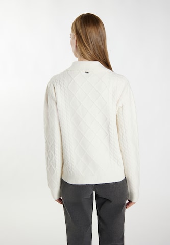 Cardigan 'Incus' DreiMaster Vintage en blanc