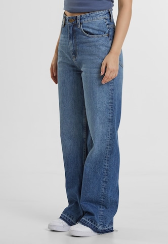 2Y Studios Wide Leg Jeans 'Vulna Open' in Blau