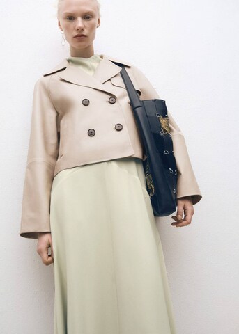 MANGO Between-Seasons Coat 'Stone' in Grey