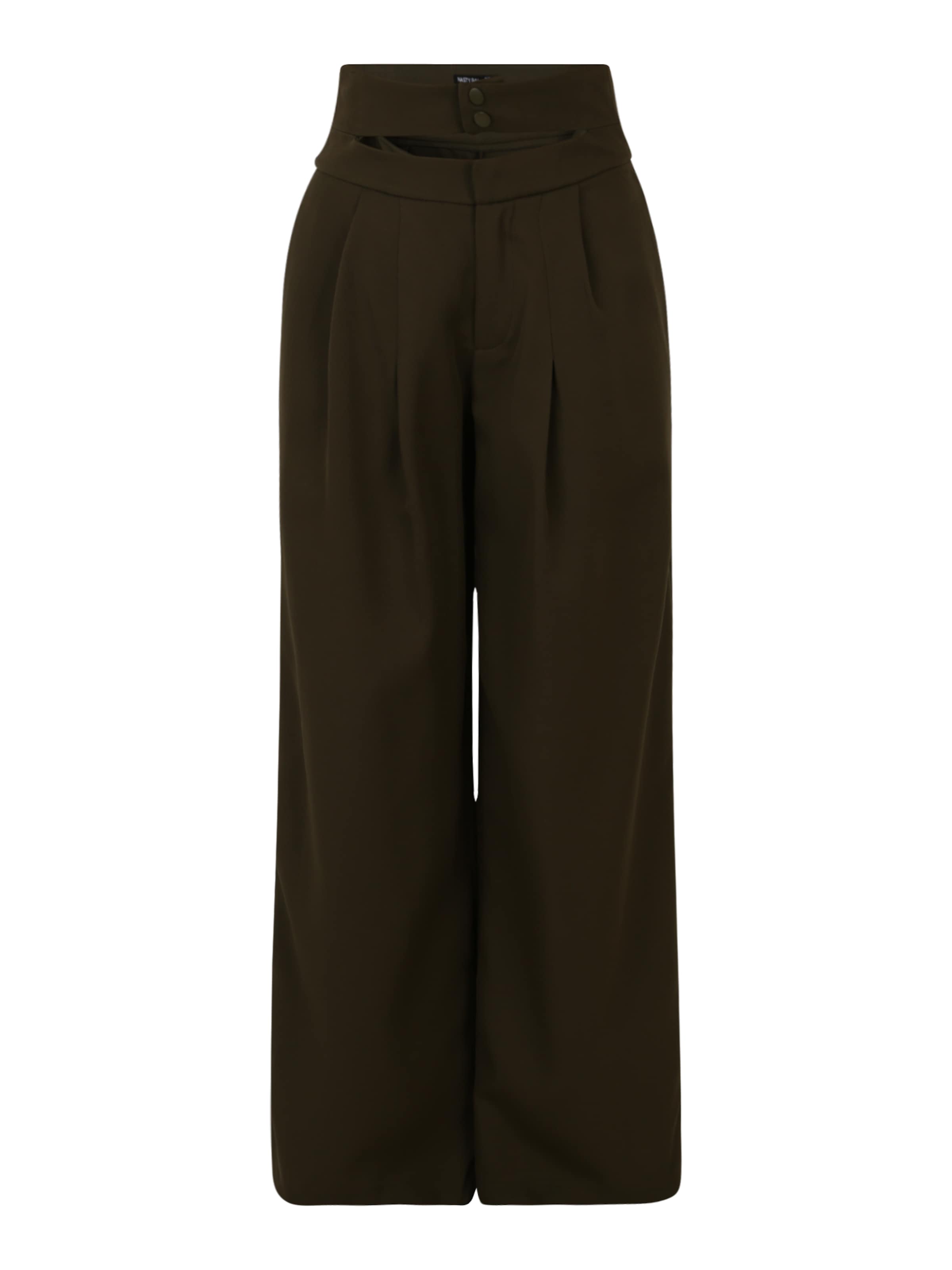 Nasty Gal Petite Wide Leg Laskoshousut värissä vihreä: etupuoli