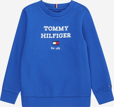 TOMMY HILFIGER Sweatshirt in de kleur Blauw / Navy / Bloedrood / Wit, Productweergave